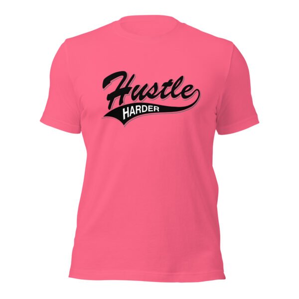unisex-staple-t-shirt-charity-pink-front-69880db3bb027.jpg Hustle Harder
