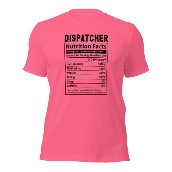 unisex-staple-t-shirt-charity-pink-front-6988b10c34849.jpg Dispatcher Nutrition Facts