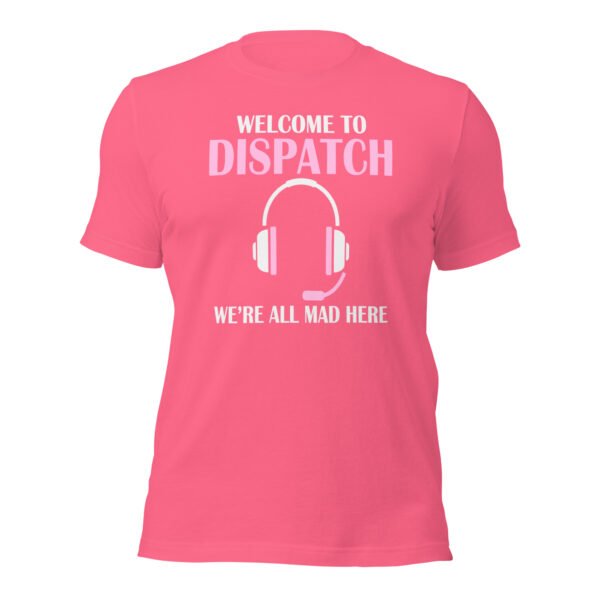 unisex-staple-t-shirt-charity-pink-front-6988ba7151b93.jpg Welcome To Dispatch