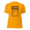 unisex-staple-t-shirt-gold-front-6988b10c3e0b4.jpg Dispatcher Nutrition Facts