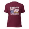 unisex-staple-t-shirt-maroon-front-698814336b96c.jpg Happy Dispatcher