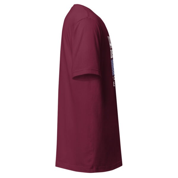 unisex-staple-t-shirt-maroon-right-6988143365a8a.jpg Happy Dispatcher