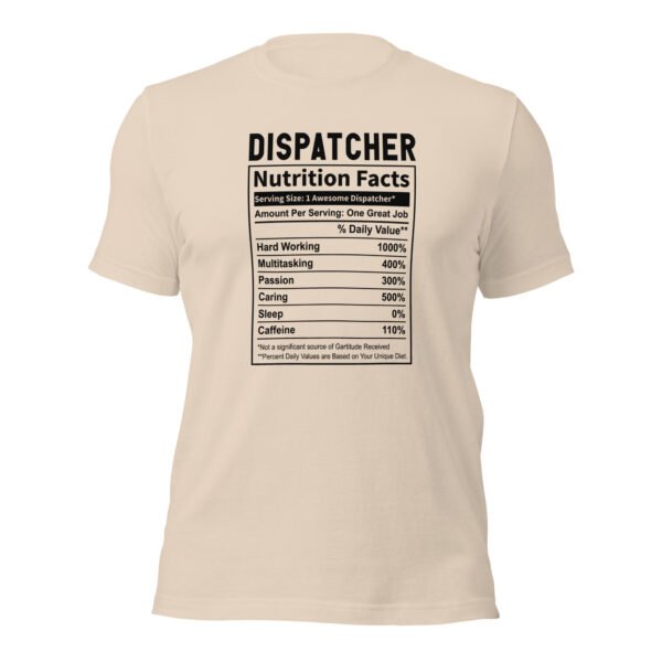 unisex-staple-t-shirt-soft-cream-front-6988b10c64f41.jpg Dispatcher Nutrition Facts