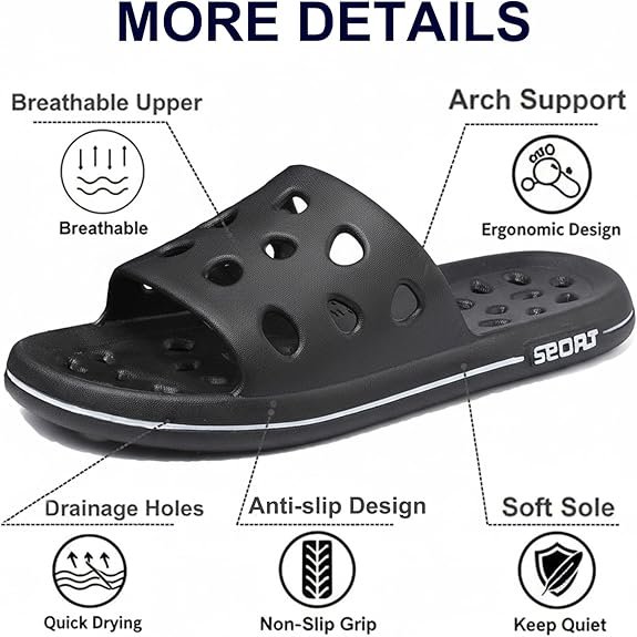 Quick-Dry Shower Shoes for Truckers