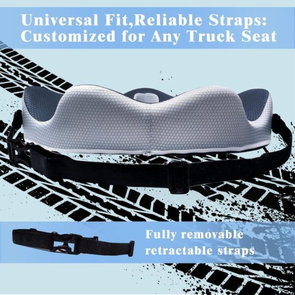 Memory Foam Seat Cushion for Truck Drivers (Back & Pain Relief)