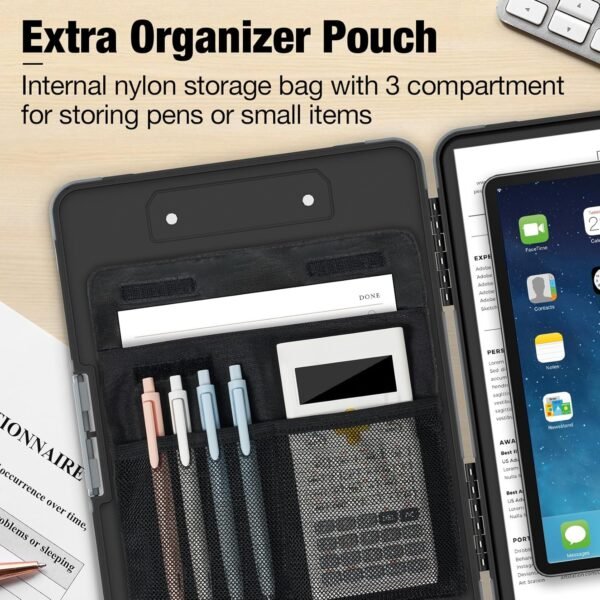 Heavy-Duty Clipboard with Storage for Truck Drivers