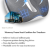 Memory Foam Seat Cushion for Truck Drivers (Back & Pain Relief)